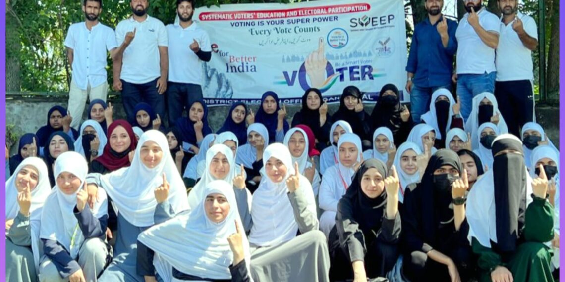 Assembly Elections- 2024 SVEEP: Inter-School District Level Thang-Ta culminates at Qamaria HSS Saloora