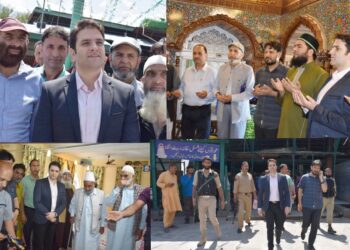 DC Kulgam visits Ziyarat Shareef Mir Syed Ali Hussain Simnani (RA) & Ziyrat Shareef Sheikh Noor Din Noorani at Qaimoo