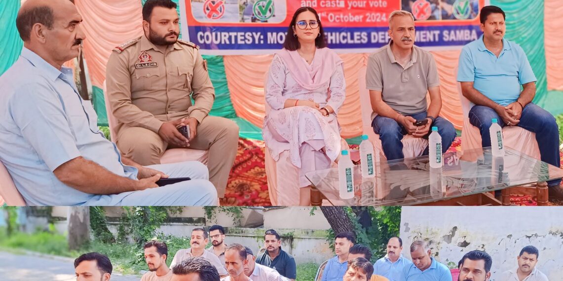 Assembly Elections- 2024 Voter awareness drive conducted for Commercial Vehicle Drivers in Samba