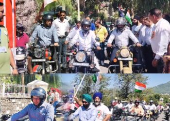 Assembly Elections- 2024 Border District Poonch Organises Bike Rally under SVEEP