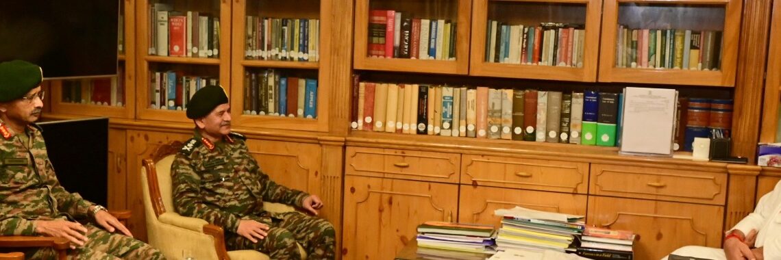 Chief of the Army Staff, General Upendra Dwivedi today met Lieutenant Governor Shri Manoj Sinha, at Raj Bhawan.