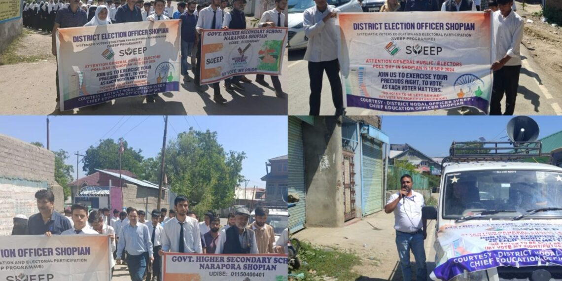Assembly Election-2024 Multifarious SVEEP activities held across Shopian