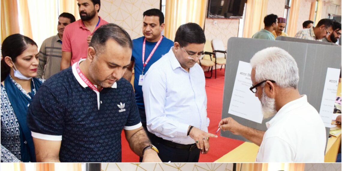 Assembly Elections-2024 DEO leads Postal Ballot Voting in Kishtwar