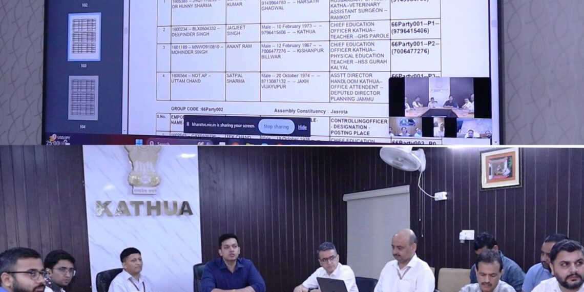 Assembly Elections-2024: Second randomization of Polling Staff held at Kathua