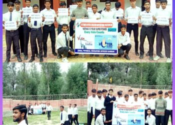 Assembly Elections-2024 SVEEP: YSS Ganderbal hosts Volleyball Competitions to promote Voter Awareness