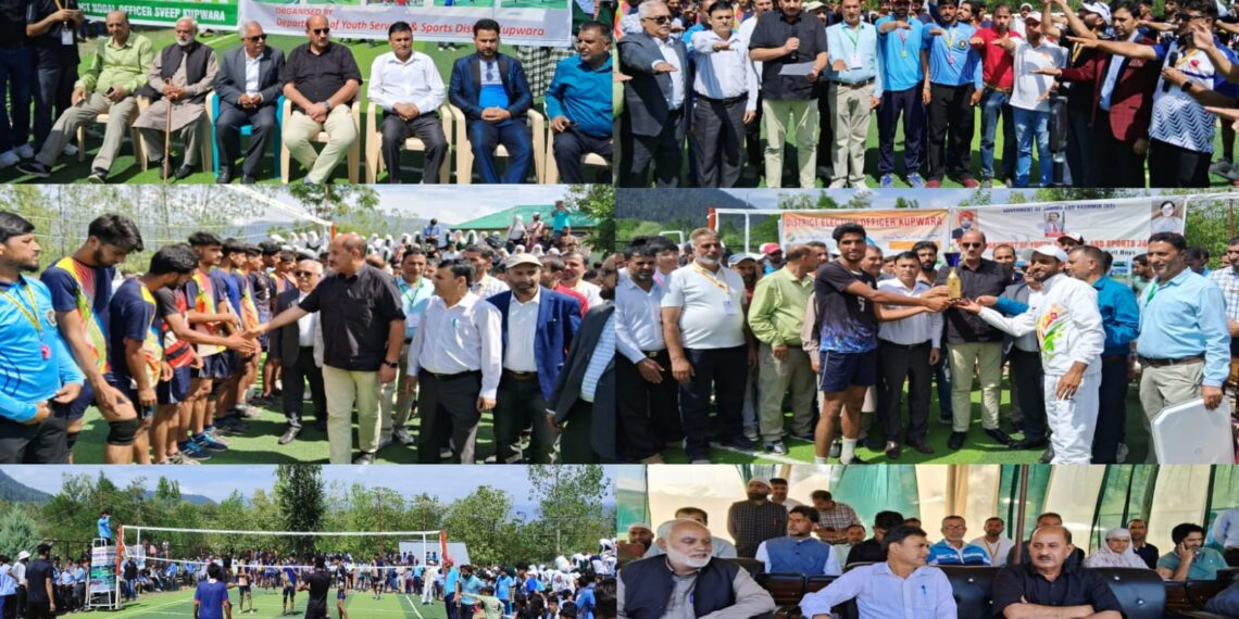 Assembly Elections-2024 Divisional Level Inter-District Volleyball Tournament under SVEEP held at Nagri Kupwara