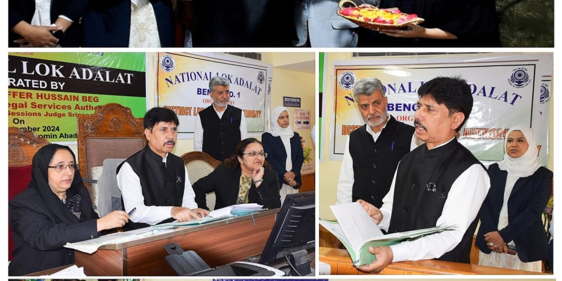 3rd National Lok Adalat in Srinagar Settles Over 65,000 Cases, Awards ₹7.2 Crore in Settlements