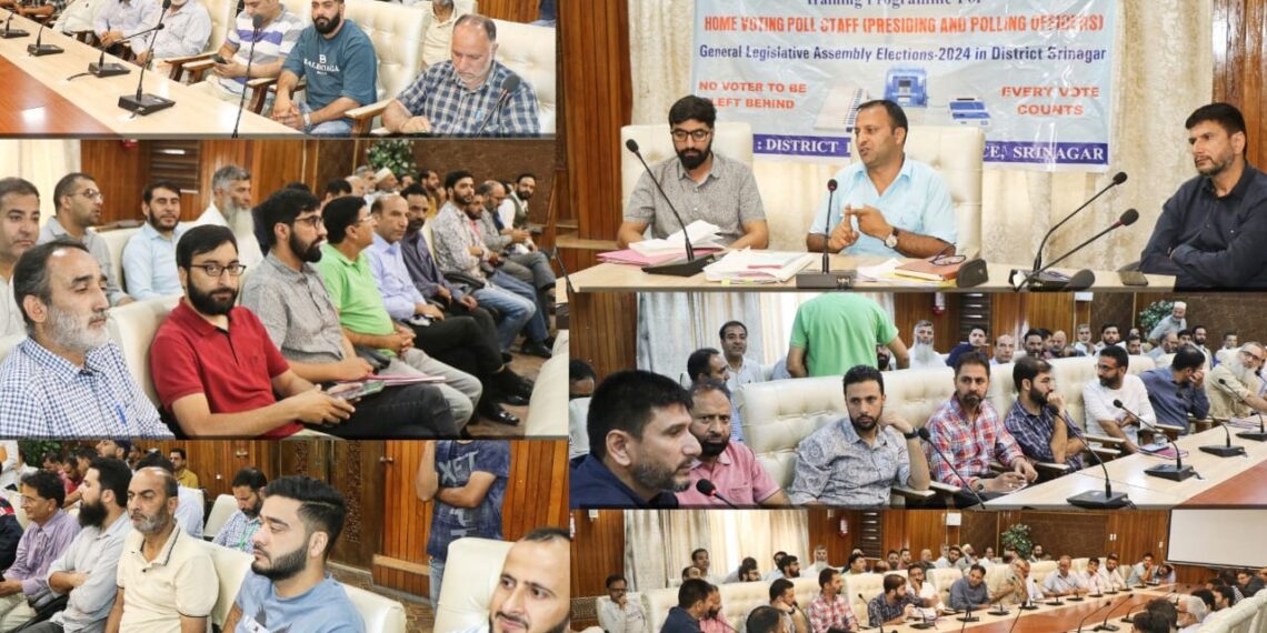 Assembly Elections-2024 District Election Office Srinagar readies well-skilled teams for Home-Voting, PVCs Voting scheduled between 18-21 September in Srinagar