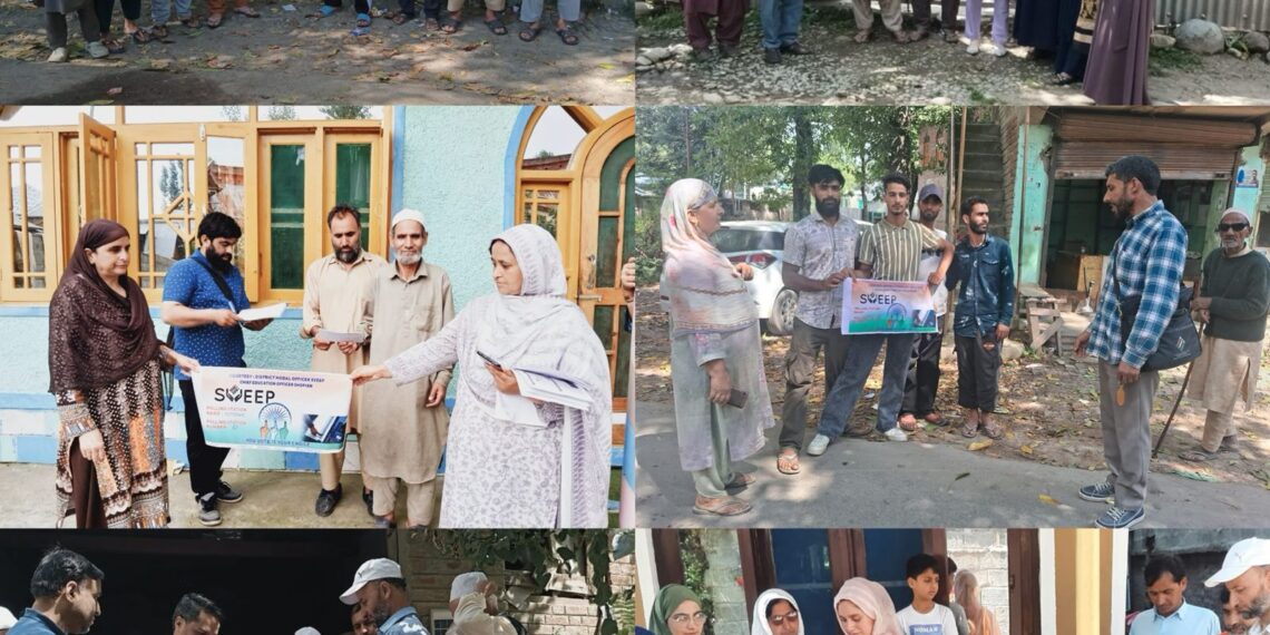 Assembly Elections-2024 SVEEP: Diverse range of activities organised across Shopian to maximize Voter turnout on Poll Day