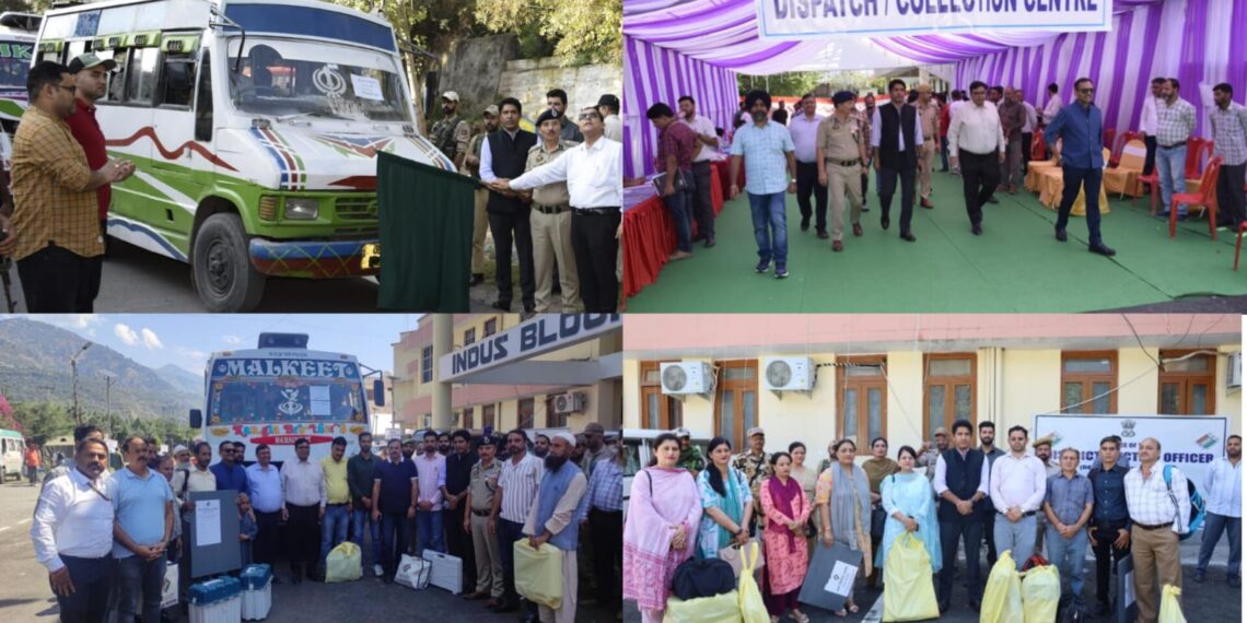 Assembly Elections-2024 DEO Ramban flags off Polling Parties; Observers monitor Material Distribution