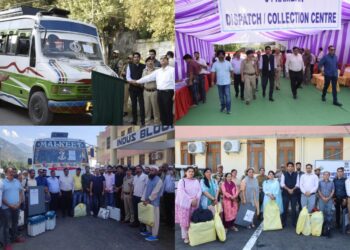 Assembly Elections-2024 DEO Ramban flags off Polling Parties; Observers monitor Material Distribution