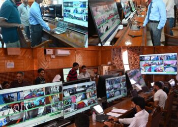 Assembly Elections-2024 10 LED Displays for Web Casting installed for monitoring polling across Shopian Observers to keep close watch on the polling process