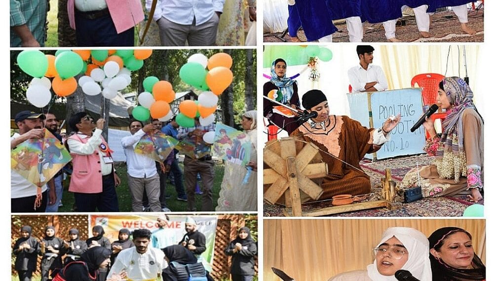 Assembly Elections-2024 Zabarwan Park witnessed a vibrant display of Unity as thousands gathered for Mega Voter Awareness Event under SVEEP