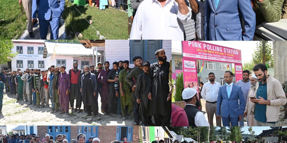 Assembly Elections- 2024 DEO Shopian visits Polling Stations, oversees smooth conduct of Polls in Shopian & Zainapora ACs