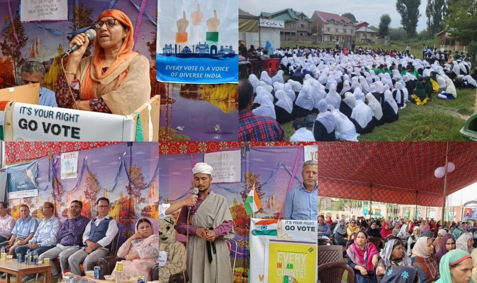 Assembly Elections-2024 SVEEP awareness programme conducted at GHSS Gund Hassi Bhat