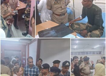 IGP Kashmir Visits Injured BSF Soldiers at Hospital