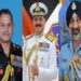 Two classmates, two coursemates will now head three Armed force services