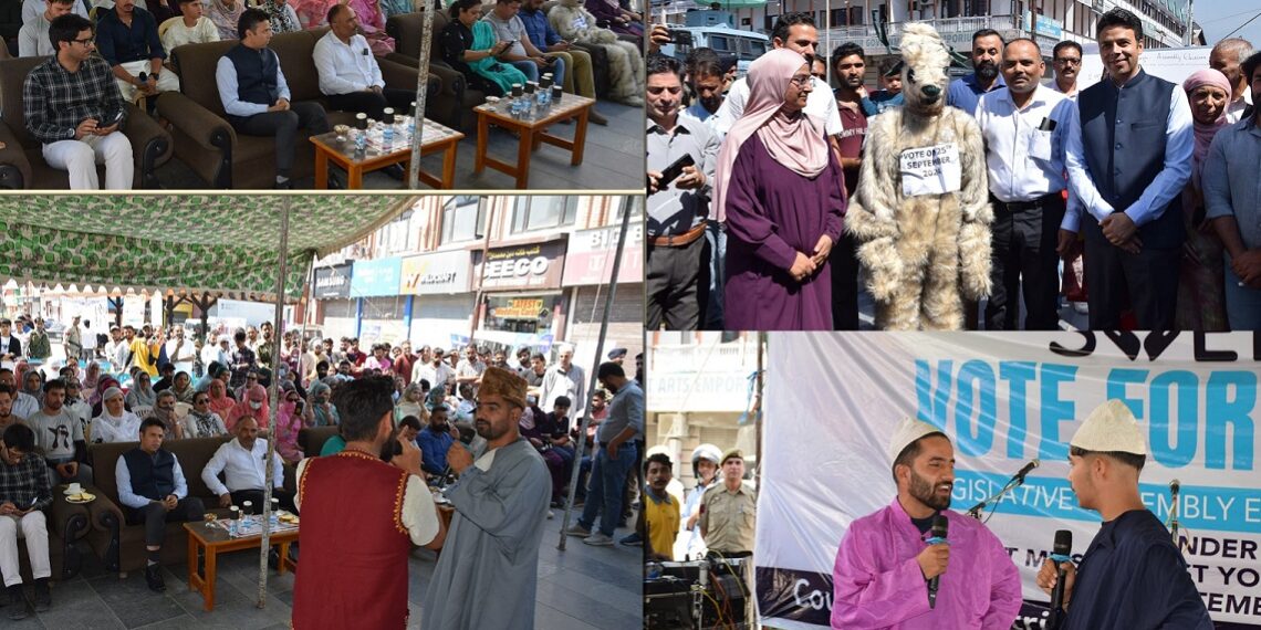Assembly Elections-2024 Grand ‘Musical Sunday’ under SVEEP held at Lal Chowk Srinagar for voter awareness