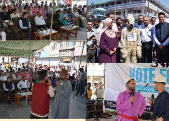 Assembly Elections-2024 Grand ‘Musical Sunday’ under SVEEP held at Lal Chowk Srinagar for voter awareness