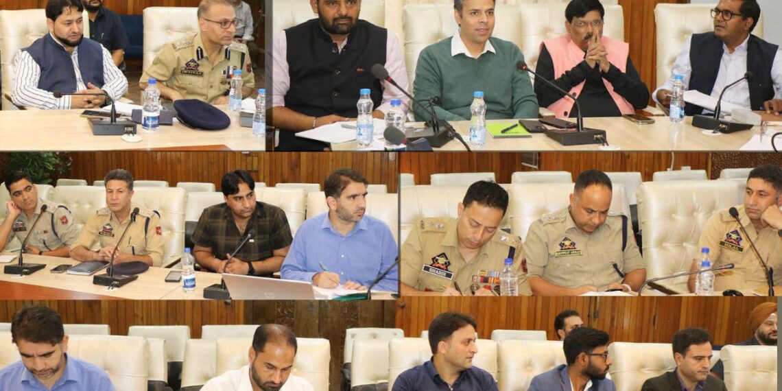 Assembly Elections-2024 DEO Srinagar chairs meeting with ROs,  Zonal SPs to reviews preparations for smooth conduct of Assembly Elections in District
