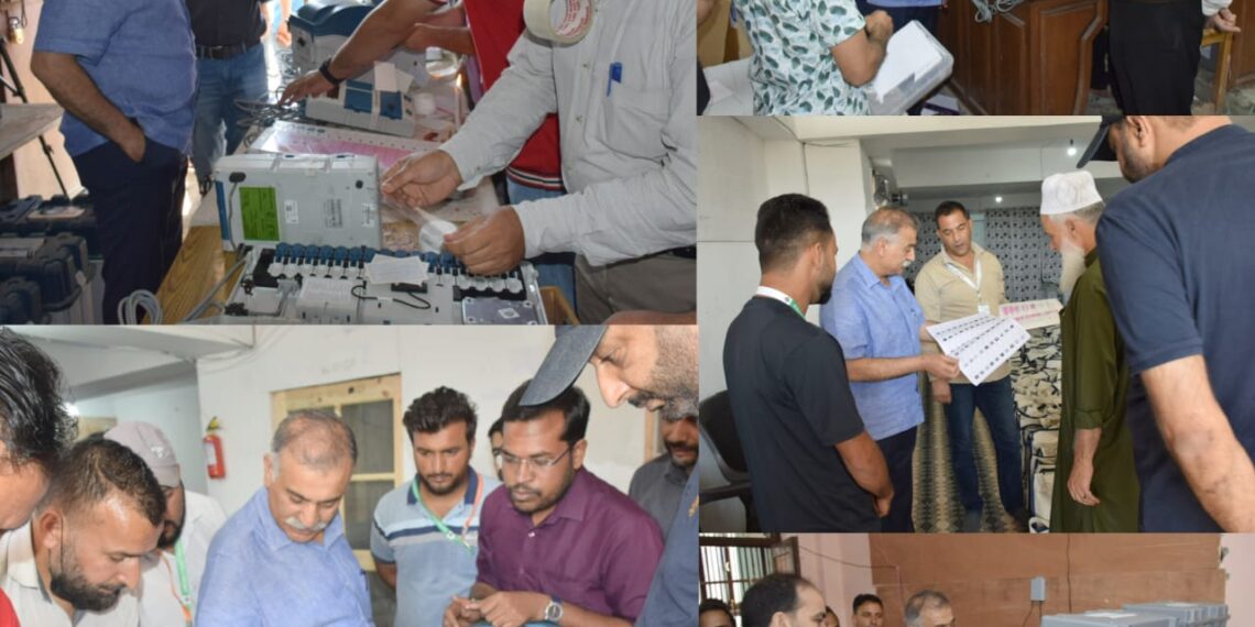 Assembly Elections-2024 DEO Bandipora oversees EVM Commissioning ahead of polls