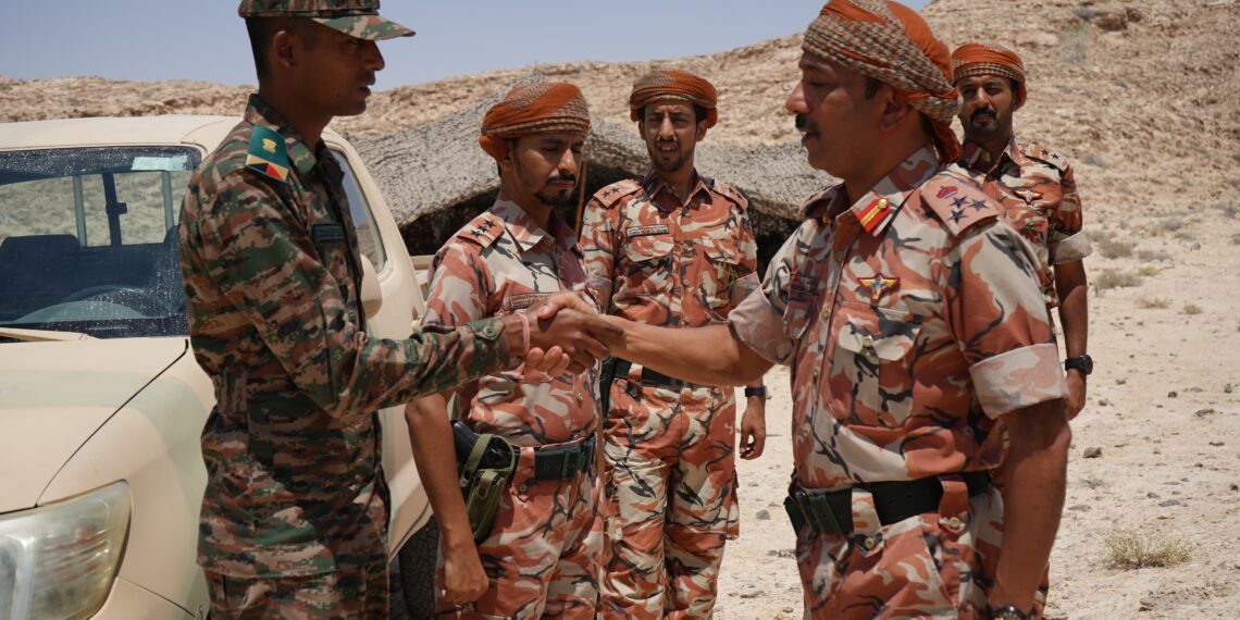 EXERCISE AL-NAJAH V BETWEEN INDIA AND OMAN IN PROGRESS AT RABKOOT TRG AREA , OMAN