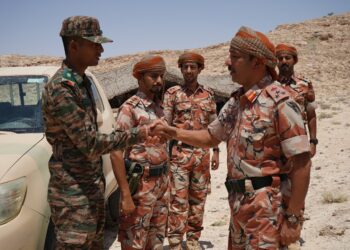 EXERCISE AL-NAJAH V BETWEEN INDIA AND OMAN IN PROGRESS AT RABKOOT TRG AREA , OMAN
