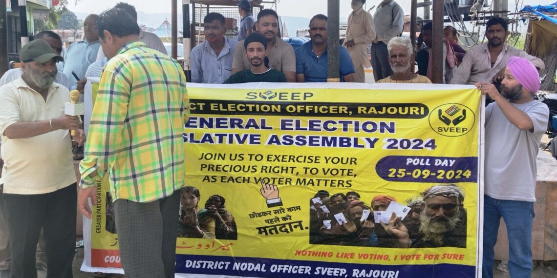 Assembly Elections-2024 Voter Awareness Campaign conducted across Rajouri District