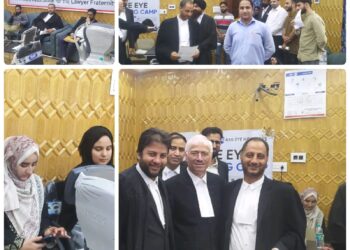 Free Eye Check-Up Camp Organized by Kashmir Advocate’s Association