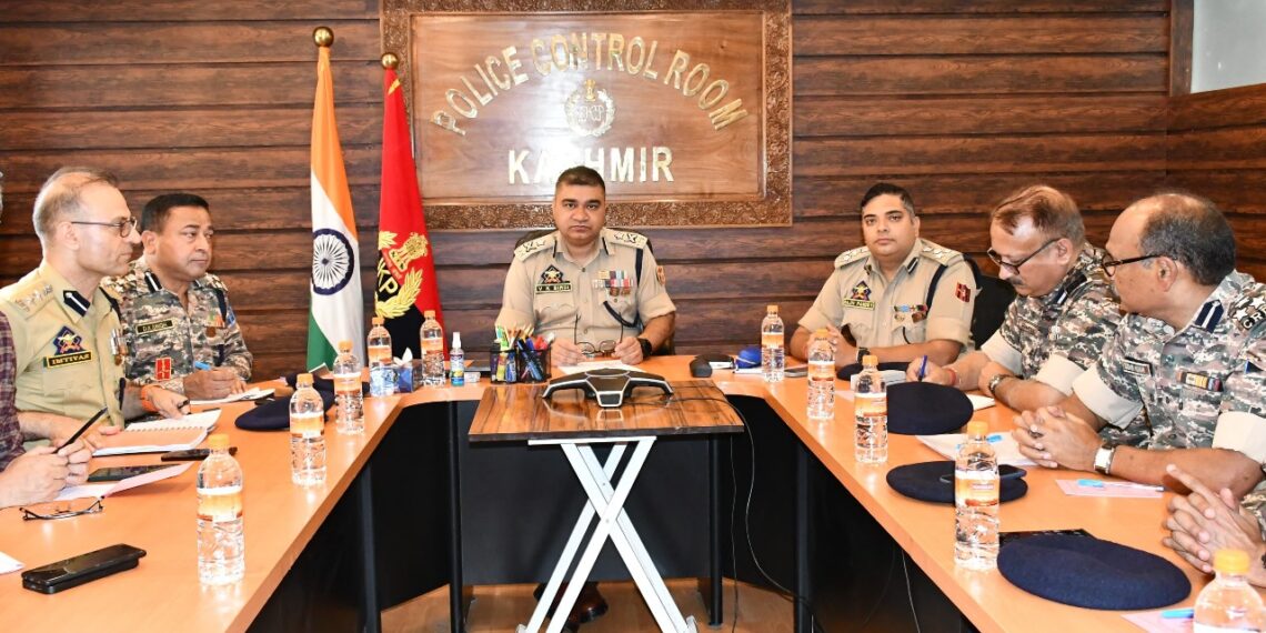 IGP Kashmir Chairs Law & Order Review Meeting At PCR Kashmir