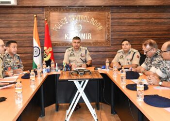 IGP Kashmir Chairs Law & Order Review Meeting At PCR Kashmir