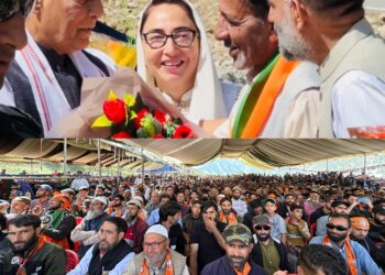 “The sea of people in BJP rally in Gurez speaks louder than words” : Rajnath Singh