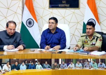 DC Kishtwar chairs District NCORD review meeting