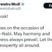 Prime Minister extends his greetings on occasion of Milad-un-Nabi