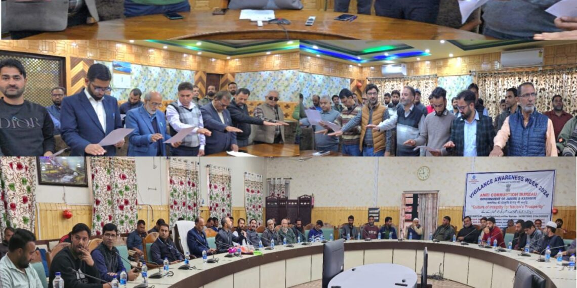 Vigilance Awareness Week begins in Kupwara, integrity pledge administered