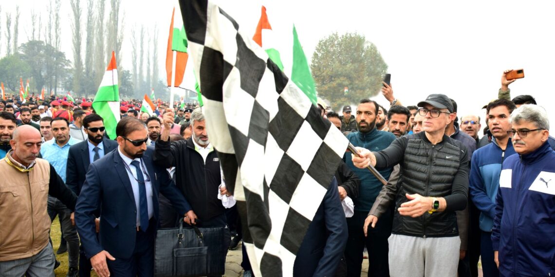 CM Omar flags off ‘Run for Unity’ from SKICC to celebrate National Unity Day