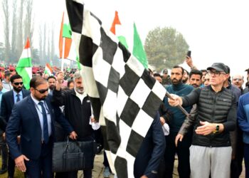 CM Omar flags off ‘Run for Unity’ from SKICC to celebrate National Unity Day