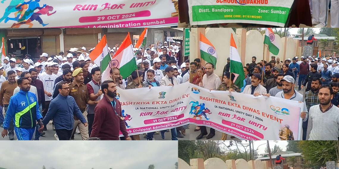 Run For unity : National Unity Day Observed in Sumbal Bandipora.
