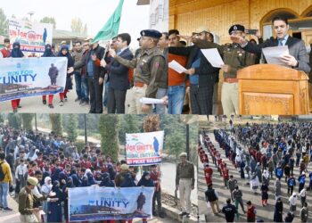 DC Kulgam flags-off ‘Run for Unity’ from Mini Secretariat