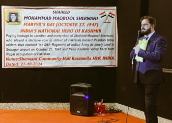 “Kashmiri civil society pays homage to Shaheed Maqbool Sherwani”