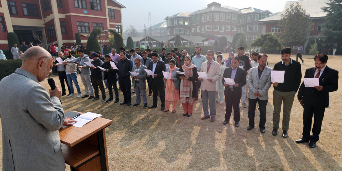 DAA IUST administers Integrity Pledge to Officers and Staff.