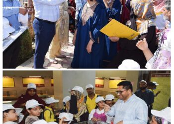 Archives Deptt facilitates visit of specially abled children to SPS Museum Srinagar