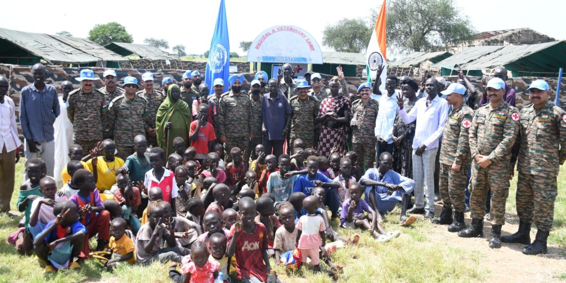 Indian Army Organises Medical and Veterinary Camp in Abyei, Providing Crucial Support to Local Communities