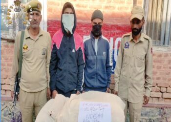 Police arrests 2 drug peddlers in Ganderbal, contraband substances recovered