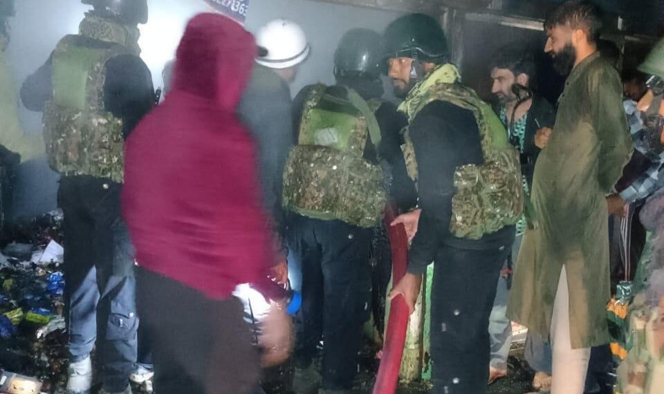Fire Breaks Out in Khumriyal,Damaging Local Businesses; Indian Army Responds Swiftly