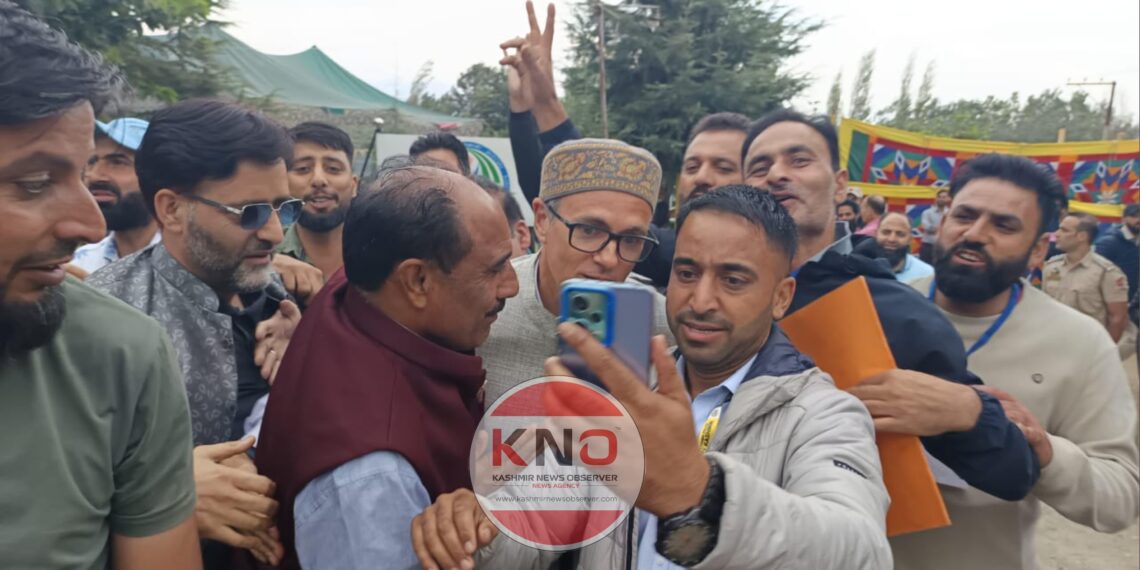 Those who were in field to damage NC got perished by peoples’ mandate: Omar in Budgam