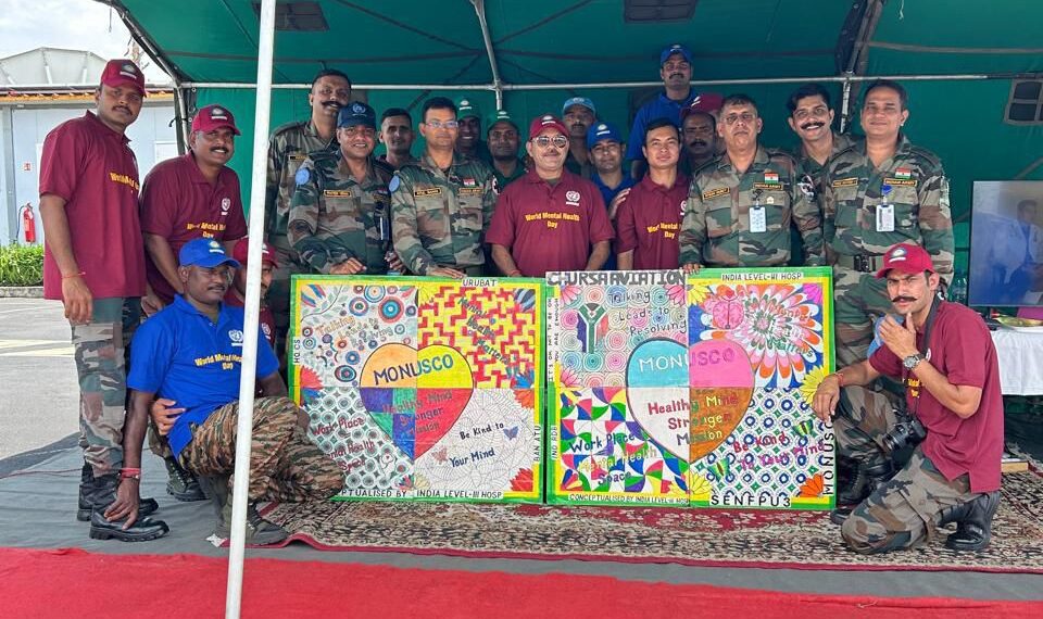 Indian Army’s Level III Hospital at MONUSCO Concludes Mental Health Month 2024 with Theme ‘Break Stigma: Support at Work’