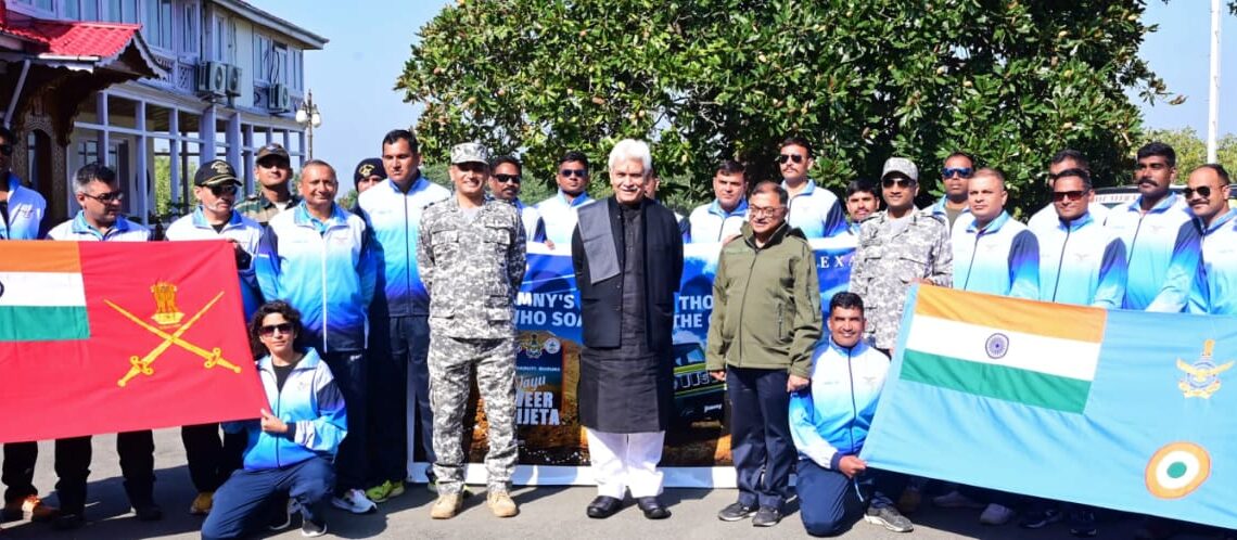 Lt Governor flags off IAF-UWM Vayu Veer Vijeta Car Rally
