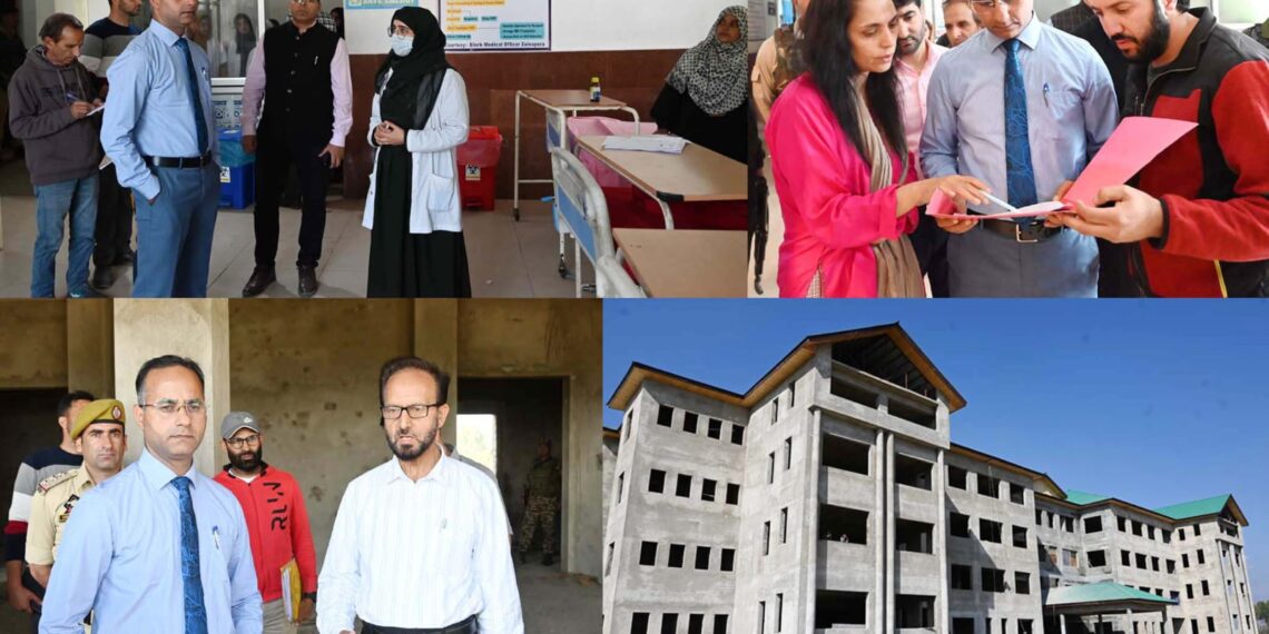 IDC Shopian inspects health care facilities at Community Health Centre Zainapora