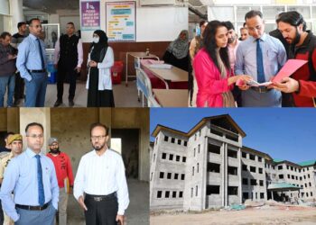 IDC Shopian inspects health care facilities at Community Health Centre Zainapora